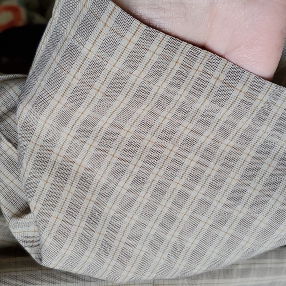 Comfort Outfitter NWT 3XL plaid light tan SS button down - Picture 7 of 12